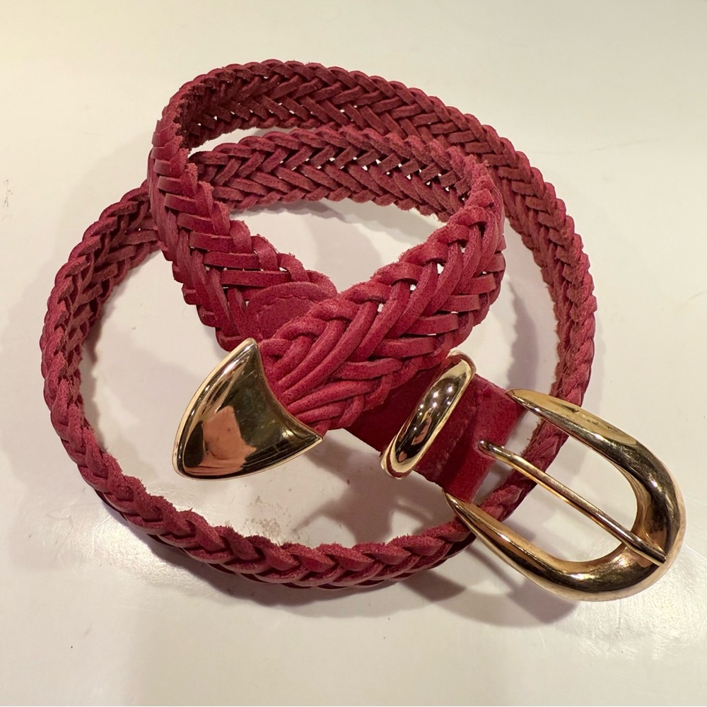 Red and Gold Woven Belt